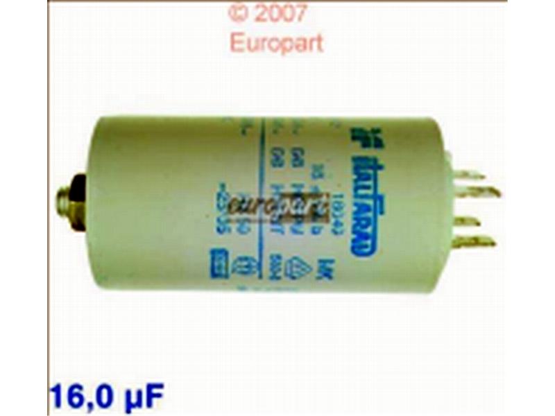 Kondensator 16,0&microF 450V Steck